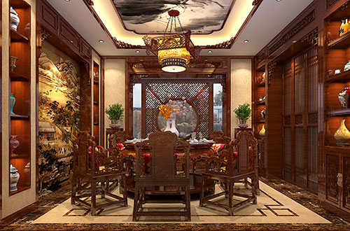 宿迁温馨雅致的古典中式家庭装修设计效果图