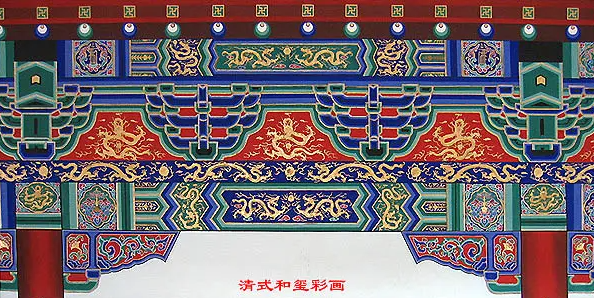 宿迁中国建筑彩画装饰图案
